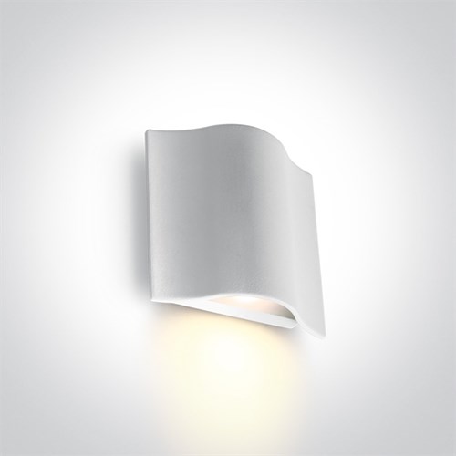 Vegglampe Utendørs Wall utenpåliggende 6W 400lm 3000K Hvit IP54 67422