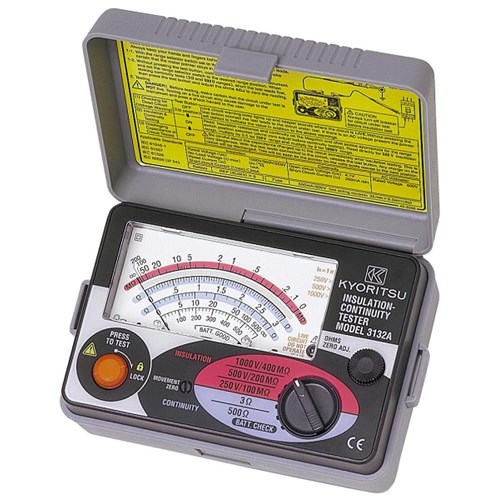 ELMA Kyoritsu 3132 – Isolasjon og Kontinuitetstester, voltmeter & ohmmeter