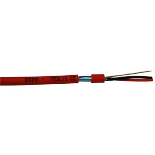 Funksjonssikker Brannalarmkabel 1x2x1,0mm2 med jord 300V Elis Elektro