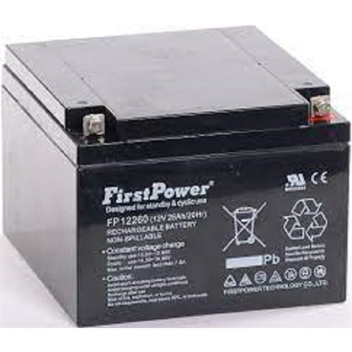 BATTERI FP 12V 26ah m/skrutilkobling FOR UPS/ALARM