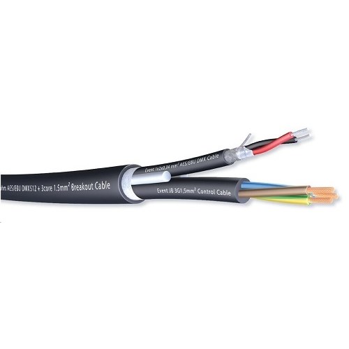 Hybrid kabel 110 Ohm AES/EBU DMX512+