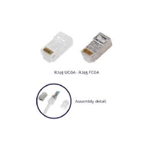 MODULARPLUGG RJ45 CAT6A F/FTP SKJERMET FOR RUND KABEL