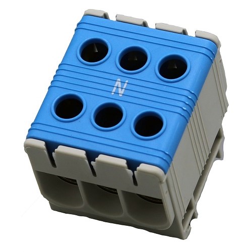 UNIVERSALKLEMME AL/CU 3x50MM2 TRIPPEL Blå
