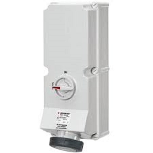 Stikkontakt Rundstift m/bryt 363-8 63A 50-250A DC IP67 5703A Mennekes