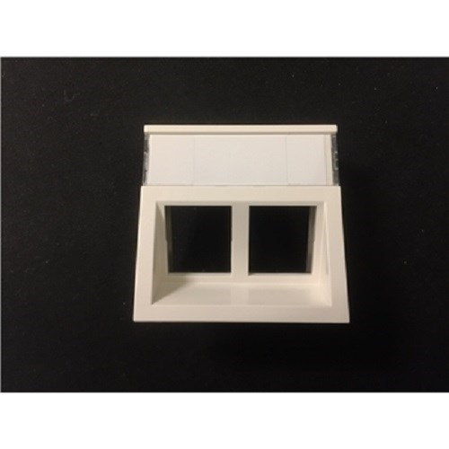 SENTERPLATE RJ45 SKRÅ FOR LANSE KEYSTONE C6ASTP OBO