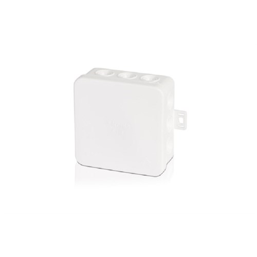 KOBLINGSBOKS E-113W 85x85x40mm TOM HVIT IP54