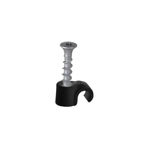KLIPS ECR 14-20 SORT MED SKRUE TX20 5x40 INNE og UTE