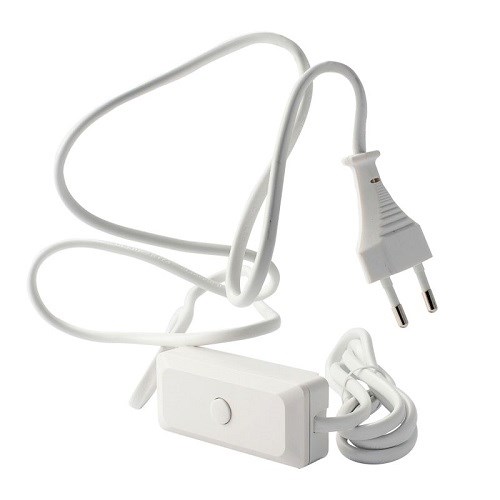 LEDNINGSDIMMER LED 3-60W 2-pol, m/ledning og plugg, 1,8 + 0,7 m, HVIT