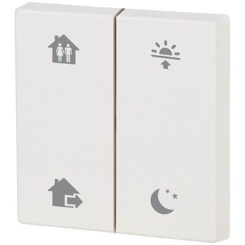 Xcomfort Dobbel Vippe Hjemme/Borte/Morgen/Kveld 55X55MM (ELKO) CWIZ-02/81