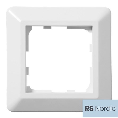 KOMBINASJONSPLATE 1 HULL 90MM RS NORDIC HVIT Elko