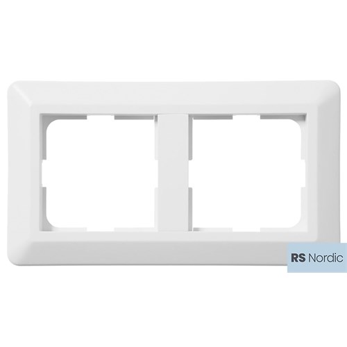 KOMBINASJONSPLATE 2 HULL 90MM RH NORDIC HVIT Elko