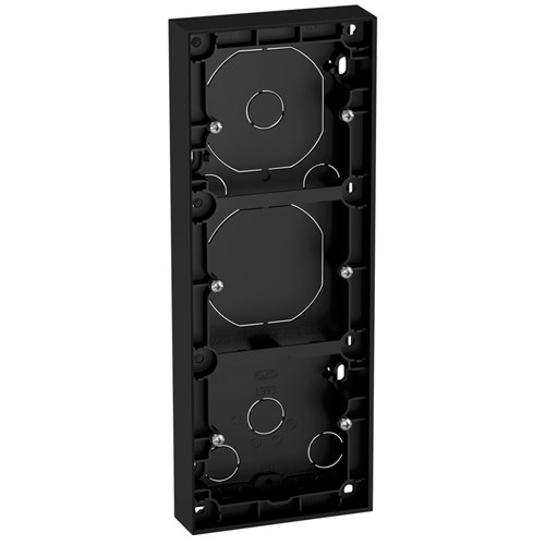 PÅVEGGSKAPPE TRIPPEL PLUSS 25MM SORT Elko