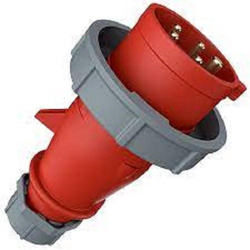 STØPSEL RUNDSTIFT 432-6 32A 400V 5p RØD IP67 M300 Mennekes
