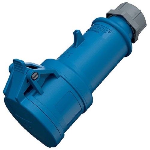 Skjøtekontakt rundstift 316-9 16A 230V 3-fas Blå IP44 193A Mennekes