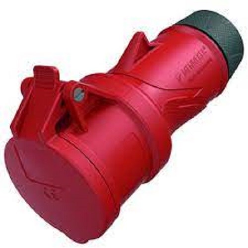 Skøtekontakt Rundstift 416-6 16A 400V 5p Rød IP54 M14510 Mennekes