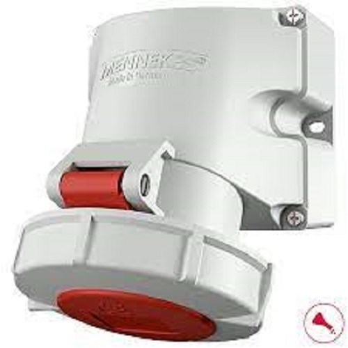Stikkontakt rundstift 432-6 32A 400V påvegg Rød 5p IP67 M9382 Mennekes