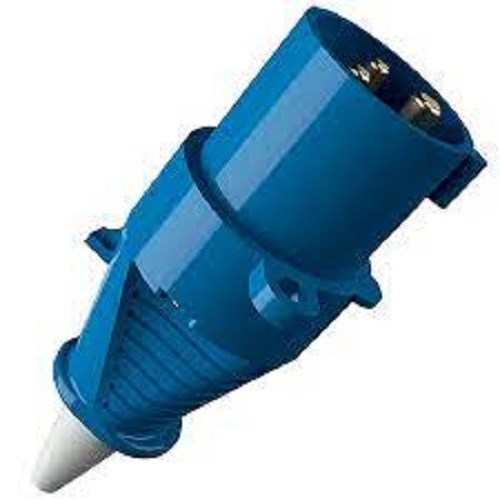 Støpsel rundstift 216-6 16A 230V IP44 BLÅ m/Øye for Hengelås M852