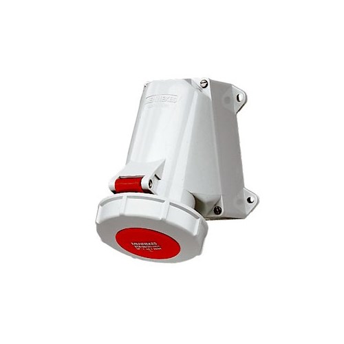 Conteineruttak rundstift 332-3 32A 400-440V RØD IP67 3-fas M2644-M9562