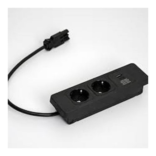 NETBOX MEB 3 veis uttak Sort