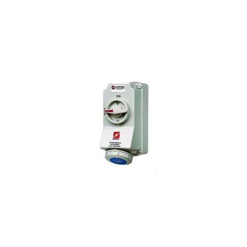 STIKKONTAKT INTERLOCKED MED BRYTER 2/16A IP67 5602306N Mennekes