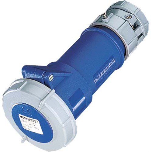 SKJØTEKONTAKT RUNDSTIFT 216-6 16A 230V BLÅ IP67 POWER TOP 3860