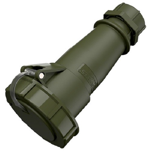 Skjøtekontakt rundstift AM-TOP TM 24785 432-6 32A 400V 5p Grønn  IP67