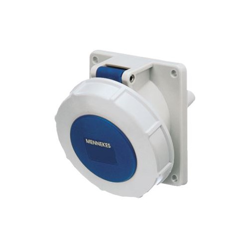 Stikkontakt rundstift 232-6 32A 230V INNFELT BLÅ IP67 M1502 Mennekes
