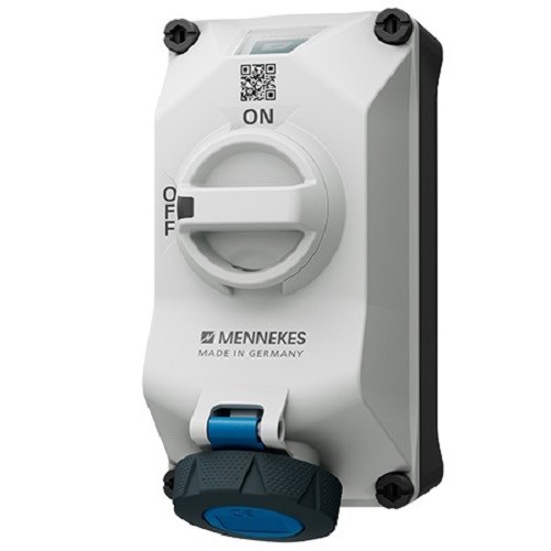 Stikkontakt Interlocked M/bryter DUOi 216-6 230V IP69 5602306N Mennekes