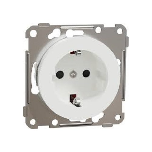 STIKKONTAKT ONE ENKEL INNFELT HVIT Elko