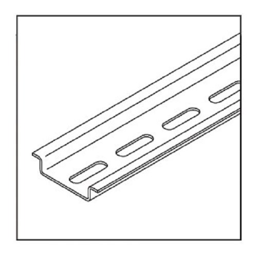 Montasjeskinne Centech din rail 35x410x7,5 stål