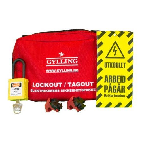 LOCKOUT KIT MINI:BAG,10 TAGS,2 UNIV LOCK og 1 LÅS