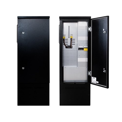 Målerskap bakke TKS Neozed IT/TT 25A-63A 43 Bredde Sort CENIKA