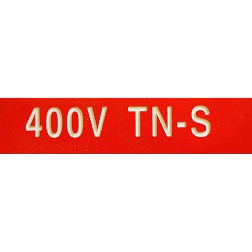 MERKESKILT 400V TN-S 25X80MM CENIKA