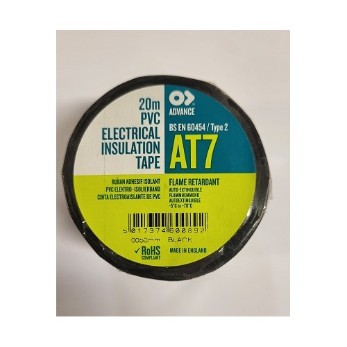 ELEKTROTAPE 20MX50MM SORT