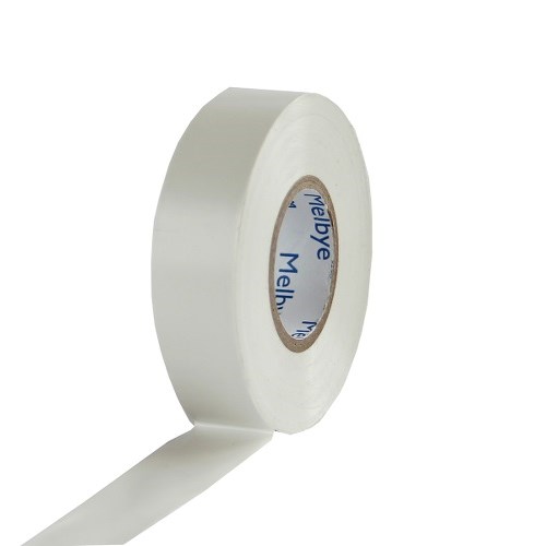 ELEKTROTAPE 20mx19mm HVIT V-TAPE 01 MELBYE TYPE V 01