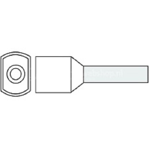 ENDEHYLSE TWIN ISOLERT 0,75MM2 8MM