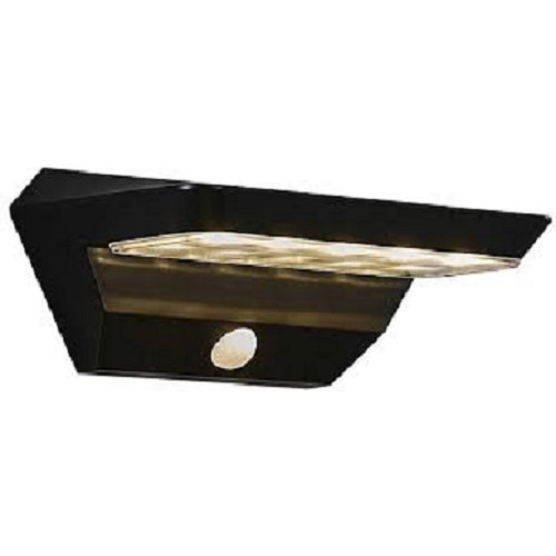 UTELAMPE VEGG Agena 5W 400lm 3000K m/bevegelsesføler SOLCELLE IP44