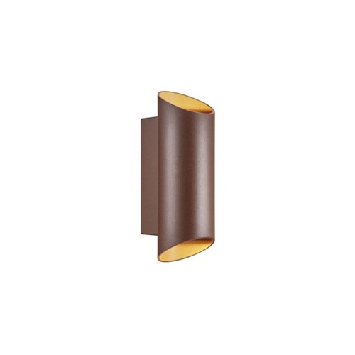 UTELAMPE VEGG Nico Round 22 2X35W Rustrød Nordlux