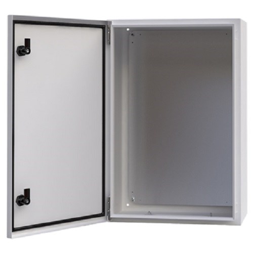 APPARATSKAP MED PLATE. BxHxD 600x600x300mm IP66