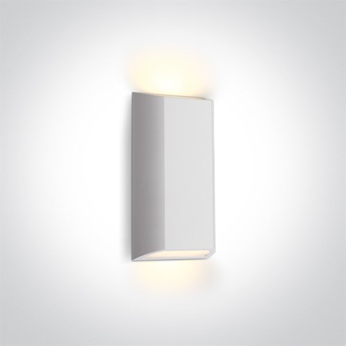 Vegglampe utendørs Tile utenpåliggende 8W 400lm 3000K Hvit IP65