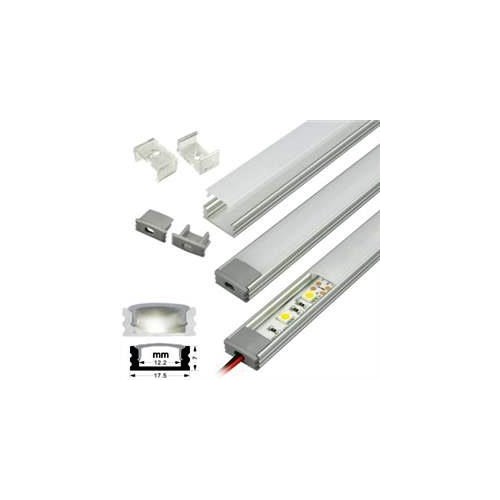 ALU PROFIL 150CM med 24V LED TAPE 21,6W 2900K