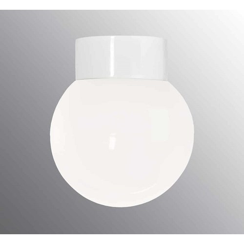TAKBESLAG PORSELEN 75W E27 med kuppel 150mm Opal IP20 Ifø