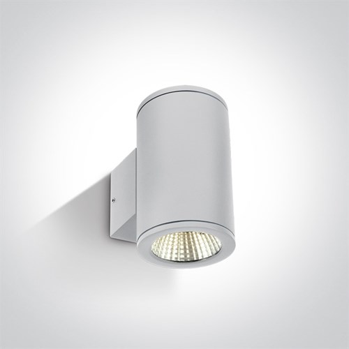 UTELAMPE VEGG OPP/NED CYLINDER 2X6W 880 lumen 3000K Hvit IP54