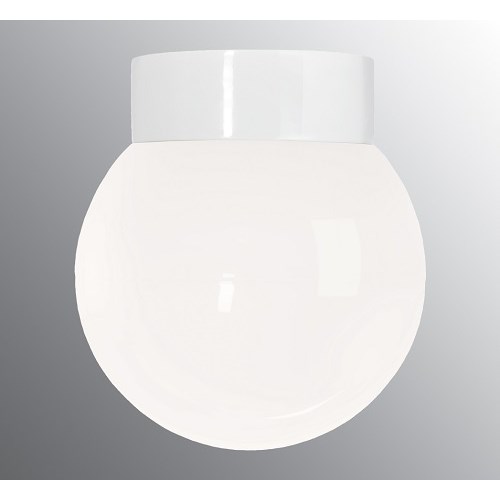 Takbeslag Porselen Classic Globe 200 12W 1200lm 3000K Hvit IP44 Dali Ifø