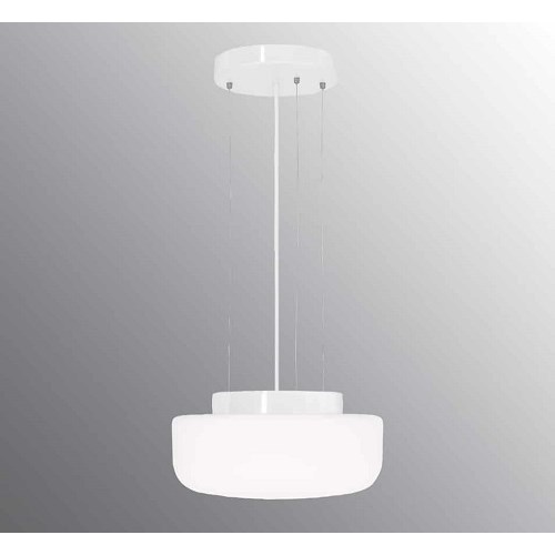 Takpendel Porselen Solenne 360 vit sockel 2m vit textilkabel Ifø