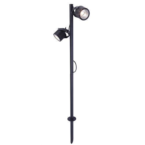 SPOTLIGHT POLE 12V 2x3W 2x200 lumen 2700K IP54 MED JORDSPYD Bolthi