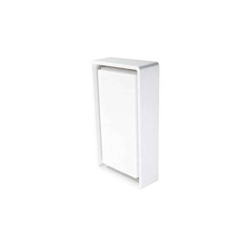 UTELAMPE Frame Square 8W 670lm 3000K Hvit IP66 Sg Armaturen