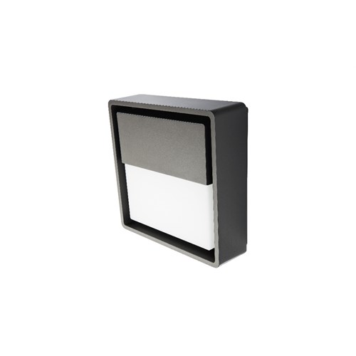 UTELAMPE Frame Square 6W 300lm 3000K Grafitt IP66 Sg Armaturen