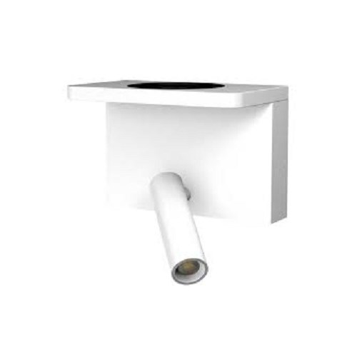 Vegglampe Bedside Charge USB A+C  3W 178lm 2700K 230V Hvit Aneta