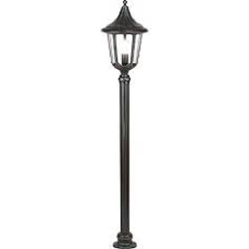 Utelampe Stolpe 1-Lys VENEZIA 100W SORT 216CM IP44 Landa